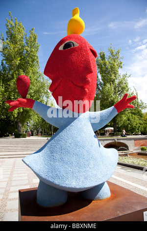 Espagnol typique des sculptures dans le parc du Retiro, Madrid, Espagne Banque D'Images