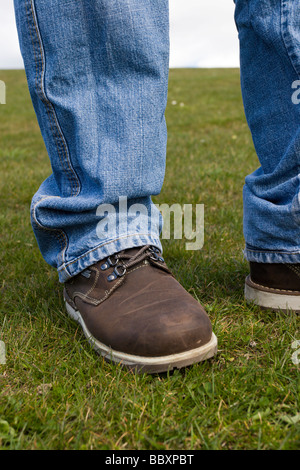 homme en bottes Banque D'Images