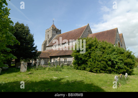 L'église St Pierre Firle East Sussex Banque D'Images