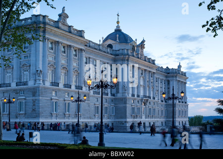 Palais Royal Allumé, Madrid Espagne