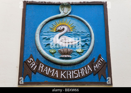 Le symbole de la Sri Ramakrishna Math à Chennai, Inde. Banque D'Images