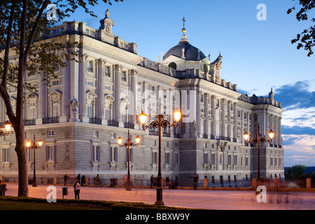 Palais Royal Allumé, Madrid Espagne