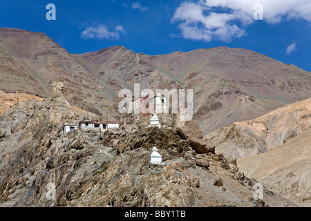 Gya gompa. Manali-Leh road. Ladakh. L'Inde Banque D'Images