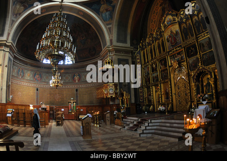 Intérieur de la cathédrale de l'Esprit Saint, CHERNIVTSI, Ukraine occidentale. Banque D'Images