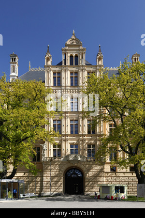 Oortal jardin château Schweriner Schloss, siège du parlement du Land de Mecklembourg-Poméranie occidentale, Schwerin, Mecklembourg Banque D'Images