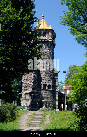 Mutterturm tower, Landsberg am Lech, Bavaria, Germany, Europe Banque D'Images