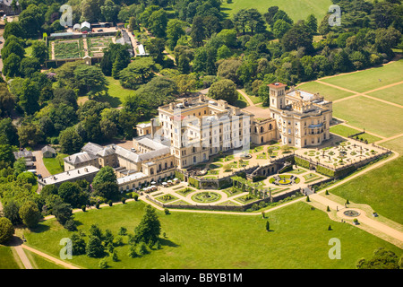 Jardin clos aérien Osborne House East Cowes, île de Wight, Angleterre Banque D'Images