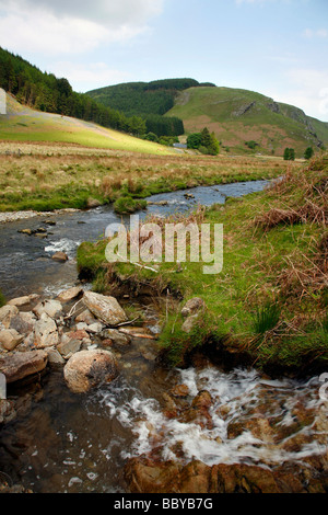 La rivière Irfon circulant dans Abergwesyn passent près de la petite ville thermale de Llanwrtyd Wells Banque D'Images