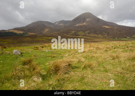 Beinn na Caillich, Red Cullins, près de Broadford, Isle of Skye, Scotland Banque D'Images