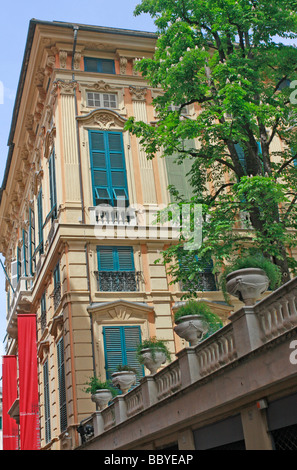 Palazzo restauré spectaculaire ,une partie de la Via Garibaldi,Strada Nuova,projet,à Gênes, Italie Banque D'Images