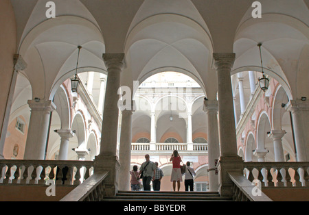 Palazzo restauré spectaculaire ,une partie de la Via Garibaldi,Strada Nuova,projet,à Gênes, Italie Banque D'Images