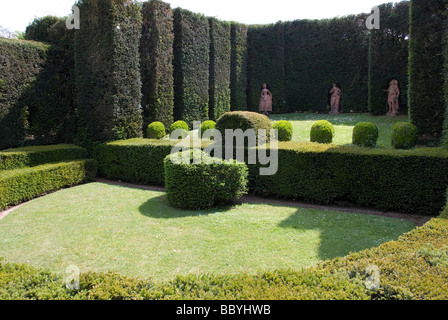 Le Teatro di Verdura (Théatre de verdure) une étape de la couverture qui a été effectivement utilisés pour la performance dans le Parco Villa Reale Marlia Banque D'Images