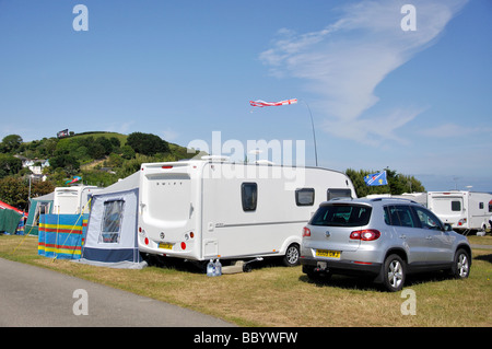 Pentewan Sands Holiday Park, Pentewan, Cornwall, Angleterre, Royaume-Uni Banque D'Images