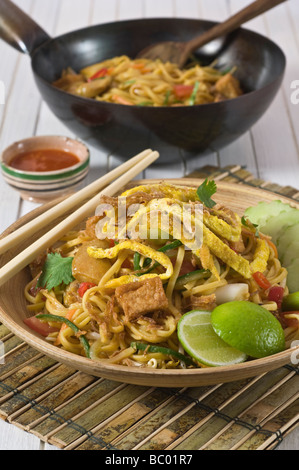 Mee goreng Indonésie Malaisie Singapour nouilles frites Food Banque D'Images