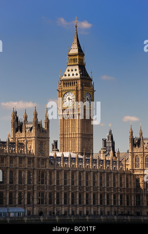 Le Palais de Westminster's St Stephen's Tower, qui abrite le célèbre Big Ben bell Banque D'Images