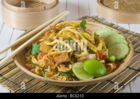 Mee goreng Indonésie Malaisie Singapour nouilles frites Food Banque D'Images