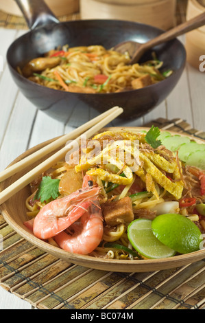 Mee goreng Indonésie Malaisie Singapour nouilles frites Food Banque D'Images