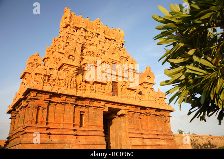 L'Inde, le Tamil Nadu, Thanjavur, Tanjore, Brihadishwara, Temple, site du patrimoine mondial Banque D'Images