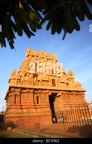 L'Inde, le Tamil Nadu, Thanjavur, Tanjore, Brihadishwara, Temple, site du patrimoine mondial Banque D'Images