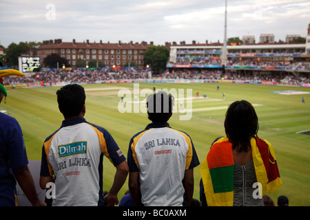 Les fans lors d'Antilles v Sri Lanka au cours de l'ICC World Twenty20 demi-finale entre le Sri Lanka et Antilles du Brit Oval. Banque D'Images