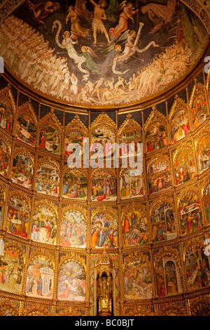 Retable de l'ancienne cathédrale de Salamanque Castille Leon Espagne Banque D'Images