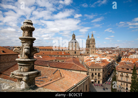 Vue depuis la tour de la cathédrale Salamanque Castille Leon Espagne Banque D'Images