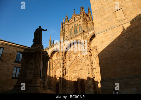 Portada principal de la Catedral de Salamanca Castilla León España Cathédrale de Salamanque Castille Leon Espagne Banque D'Images