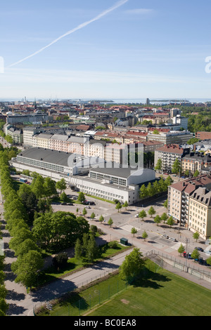 Vue aérienne d'Helsinki Finlande Banque D'Images