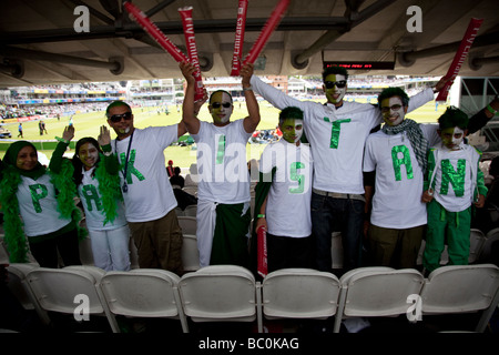 Le Pakistan lors de la Finale mondiale de la CCI Vingt20 entre le Pakistan et le Sri Lanka à Lord's le 21 juin 2009 à Londres. Banque D'Images