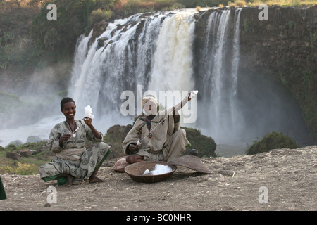 L'Éthiopie Afrique chutes du Nil Bleu Banque D'Images