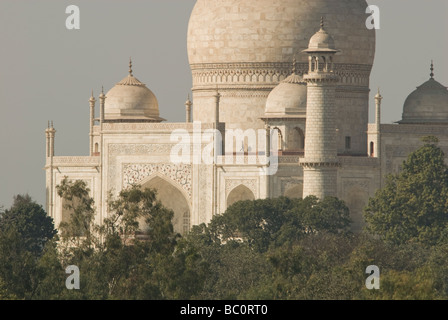 Vues de l'hôtel Oberoi Amarvillas Taj Mahal, Agra, Uttar Pradesh, Inde, Banque D'Images