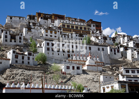 Thiksey Gompa. Près de Leh. Ladakh. L'Inde Banque D'Images