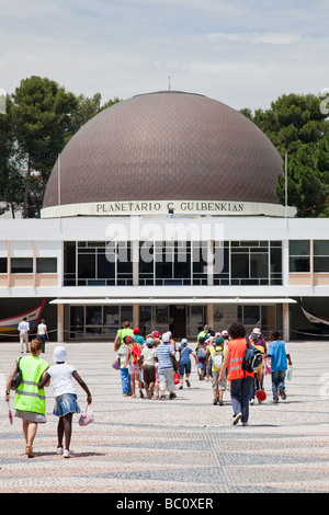 Planétarium Calouste Gulbenkian à Belém, Lisbonne, Portugal. Banque D'Images