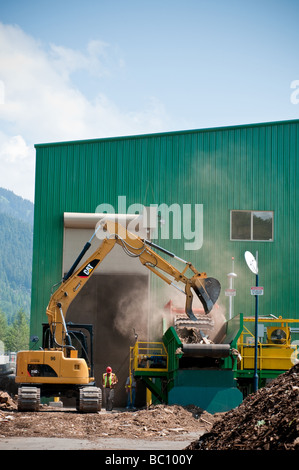 Installation de compostage commercial Banque D'Images