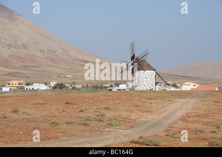 Moulin près de La Oliva en Espagne Fuerteventura Banque D'Images