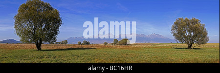 Panorama des Hautes Tatras Slovaquie Banque D'Images