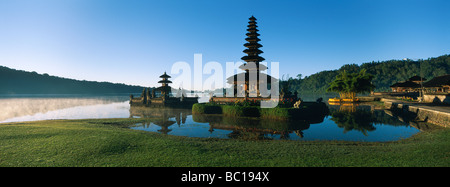 L'INDONÉSIE, Bali, Pura Ulun Danu bratan temple Bedugul Banque D'Images