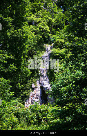 Grotte Cathole Parc le Breos près de Parkmill Gower West Glamorgan South Wales UK Banque D'Images