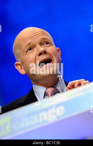 William Hague MP, Ministre des affaires étrangères Banque D'Images