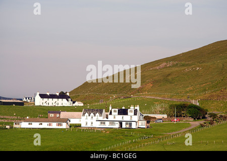 Maisons, Duntulm, île de Skye, Hébrides intérieures, côte ouest de l'Ecosse, Royaume-Uni Banque D'Images