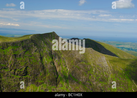 Hopegill et Whiteside, tête de Grisedale Pike, Lake District Banque D'Images