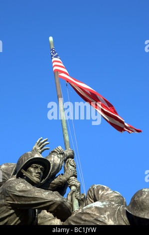 Iwo Jima World War II Statue Banque D'Images