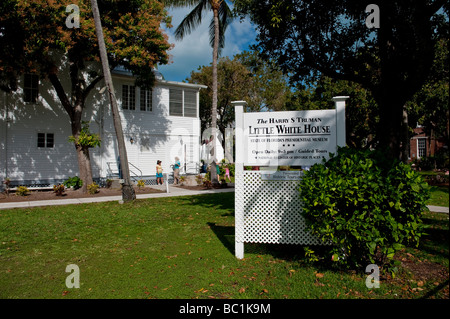 Le Harry S Truman Little White House à Key West en Floride USA Banque D'Images