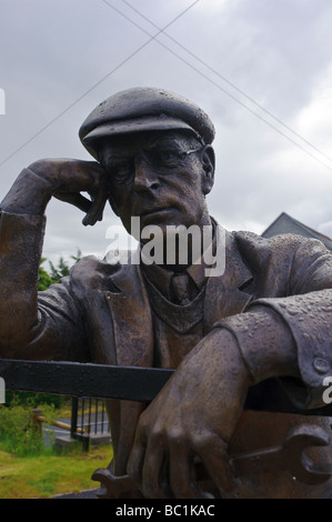 Harry Fergus statue et maison à Dromara comté de Down en Irlande du Nord Banque D'Images