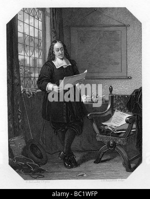 Johan de Witt, homme d'État néerlandais, 1654, (c1870).Artiste : JH Rennefeld Banque D'Images