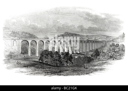 Le grand viaduc de dee sur le chemin de Chester et de Shrewsbury Banque D'Images