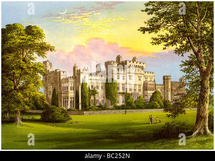Château Hawarden, Flintshire, Pays de Galles, l'accueil de William Gladstone, c1880. Artiste : Inconnu Banque D'Images