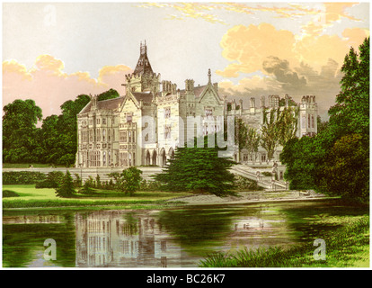 Adare Manor, comté de Limerick, Irlande, la maison du Comte de Dunraven, c1880. Artiste : Inconnu Banque D'Images