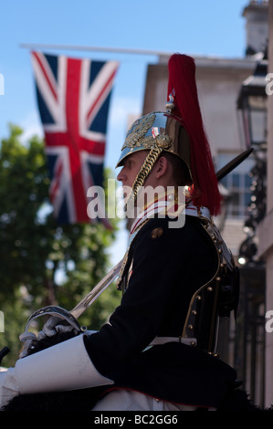 Household Cavalry garde Horse Guards Banque D'Images