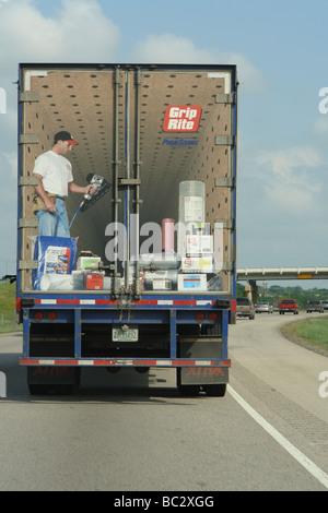 Texas, TX, J-20, l'Interstate, camion Banque D'Images